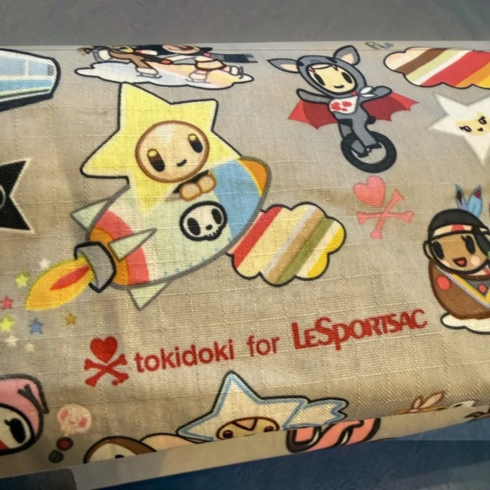 Tokidoki x LeSportsac Buon Viaggio Trasporto Women's Y2K Kawaii Rainbow Zip Tote